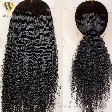 Cheap 8 Inch Hd 13x4 Lace Full Frontal Lace Wig,hd Transparent Deep Curly Lace Wig,12a Grade Cuticle Aligned Virgin Hair Wigs